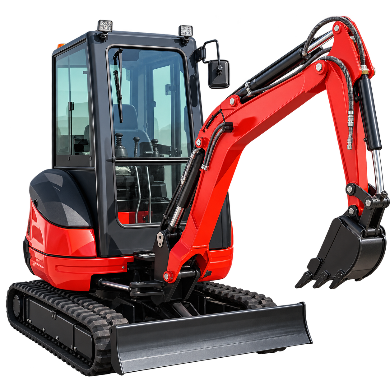 Mini excavator KN-25 cu cabină
